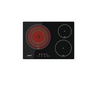 CATA TT 5003 Piano cottura in vetroceramica Nero 3 zone di cottura High Light 9 livelli di potenza regolabili Controllo tattile con avvisatore acustico Potenza 5,7kW Larghezza 60 cm