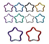 Catabinatore a forma di stella Clip-Robust Anti-Rust Keychain Spilla | Luce portatile | Accessorio esterno per passeggiate per il campeggio Back Bag Key Decoration Jewelry