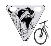 Catadiottri per Bicicletta - Segnale di Coda per la Sicurezza del Ciclista,Decorazione Posteriore A Triangolo per Pendolari Notte Gare Strada