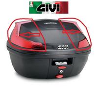 CATADIOTTRI ROSSI CON PARABOLE PER BAULE BAULETTO VALIGIA B37N-B47 Z4506R GIVI