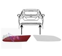 CATADIOTTRO CATARINFRANGENTE POSTERIORE PER FORD FOCUS 2011-2014 SINISTRO ROSSO