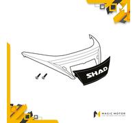 Catadiottro coperchio bauletto moto SHAD argento per SH34 Cod. D1B341CAR