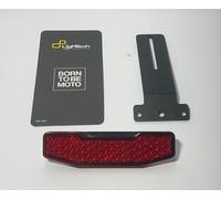 Catadiottro Lightech KAT04 Verticale Omologato con staffa Targa Portatarga Moto