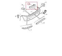 CATADIOTTRO PARAURTI POSTERIORE DX ALFA ROMEO 147 ORIGINALE 46776234