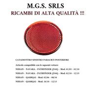CATADIOTTRO SINISTRO PARAURTI POSTERIORE NISSAN QASHQAI 02/06-08/10