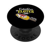 Catadora De Elotes Pro Con Chile Del Que Pica Elote Corn PopSockets PopGrip Adesivo