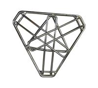 Catadrina da cucina all'aperto pieghevole - Campfire Cooking Stand - Accessori per la griglia a treppiede in acciaio inox per macchine da caffè da picnic