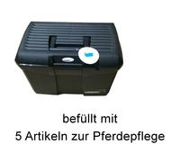 CATAGO Cavalli Putzbox con Accessori - Nero - Stabile Scatola A Pferdepfede
