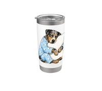 Catahoula Leopard Dog Sleeping in Cute Pigiama Sleep Bicchiere termico in acciaio inox doppia parete