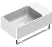 Catalano Verso lavabo 40x23 cm rettangolare a parete-da mobile-da appoggio bianco opaca 0220410021