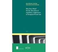 Catalina Goanta Who does What? On the Allocation of Regulatory Compe (Tascabile)