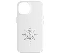 Catalina Island - Ancora nautica con rose dei venti Custodia per iPhone 14