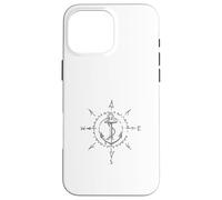 Catalina Island - Ancora nautica con rose dei venti Custodia per iPhone 16 Pro Max