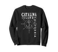 Catalina Island - Ancora Nautica con Rose dei Venti Felpa