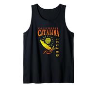 Catalina Island California Sailing Catamaran Retro Ocean Canotta