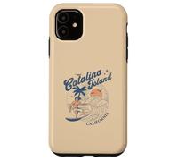 Catalina Island California Surf Retro Vintage Surfer Estate Custodia per iPhone 11