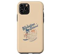 Catalina Island California Surf Retro Vintage Surfer Estate Custodia per iPhone 11 Pro