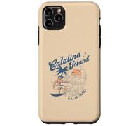 Catalina Island California Surf Retro Vintage Surfer Estate Custodia per iPhone 11 Pro Max