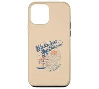 Catalina Island California Surf Retro Vintage Surfer Estate Custodia per iPhone 12 mini