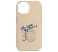 Catalina Island California Surf Retro Vintage Surfer Estate Custodia per iPhone 14