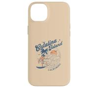 Catalina Island California Surf Retro Vintage Surfer Estate Custodia per iPhone 14 Plus