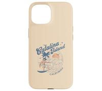 Catalina Island California Surf Retro Vintage Surfer Estate Custodia per iPhone 15