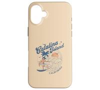 Catalina Island California Surf Retro Vintage Surfer Estate Custodia per iPhone 16 Plus