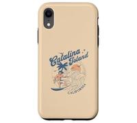 Catalina Island California Surf Retro Vintage Surfer Estate Custodia per iPhone XR