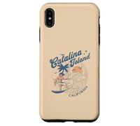 Catalina Island California Surf Retro Vintage Surfer Estate Custodia per iPhone XS Max