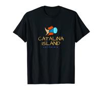 Catalina Island California T-shirt, simpatico pesce Catalina camicia Maglietta