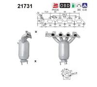Catalizzatore 21731 AS per OPEL ASTRA G Coupé CORSA C VECTRA B Hatchback