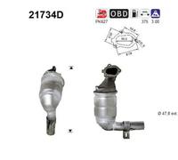 Catalizzatore 21734D AS per FIAT LANCIA OPEL