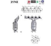 Catalizzatore 21743 AS per OPEL ASTRA H