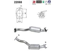 Catalizzatore 22088 AS per HONDA JAZZ II