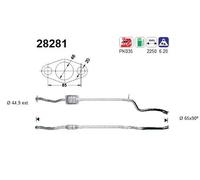 ASA Selection Catalizzatore AS 28281 per Peugeot 106 I (1A, 1C) e Citroën Saxo (S0, S1)