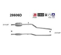 51 KW 69 CV CATALIZZATORE PER Peugeot Partner Origin Combispace G 1.9 D
