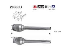 Catalizzatore 28666D AS per CITROËN PEUGEOT FIAT