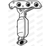 WALKER 28693 Catalizzatore