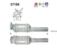 ASA Selection Catalizzatore AS 37156 – 85 kW (115 CV) per VW Passat 3A2 2.0 Syncro