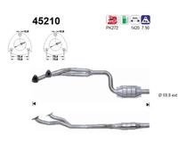 AS 45210 Catalizzatore Per BMW E39