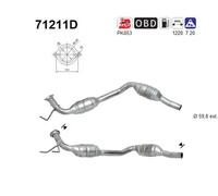 As 71211D Catalizzatore per Mercedes-Benz 638/2 W638