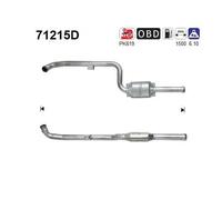Catalizzatore 71215D AS per MERCEDES-BENZ CLASSE C CLASSE C T-Model