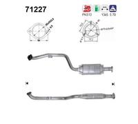 AS Catalizzatore Cat Adatto A per Mercedes-benz SLK R170 Benzina 71227