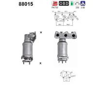 Catalizzatore 88015 AS per SKODA VW SEAT