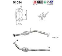 As 91054 Catalizzatore per Suzuki Jimny Chiusa Sn