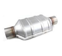 catalizzatore auto Catalizzatore Convertitore catalitico universale EURO 1 da 2"/ 2,25"/ 2,5"/ 3" 400 celle Marmitta in substrato ceramico ad alto flusso in acciaio inossidabile(2.5 inch)