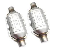 catalizzatore auto Catalizzatore Convertitore catalitico universale rotondo in acciaio inossidabile da 2,25'', 400 celle, catalizzatore per marmitta ad alto flusso, standard Euro 1.