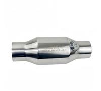 Catalizzatore Convertitore catalitico universale da 2,5 pollici e 3 pollici, nucleo metallico ad alto flusso, 100 celle, 100 cpsi, catalizzatore sportivo filato EURO 4 Convertitori catalitici per auto