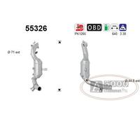 Catalizzatore DFC ALFA ROMEO MI-TO 0.9i 8V 875 cc 62 Kw / 85 cv 312A2000 7/12>9/