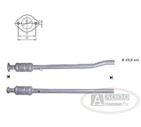 Catalizzatore DFC AUDI A3 1.6i 16V FSI 1598 cc 85 Kw / 116 cv BLF 6/05>6/08